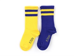 Mini Rodini socks yellow stripe (2-pack)